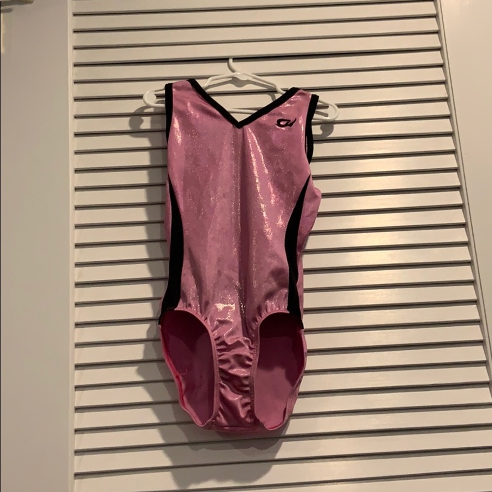 Pink and Black GK leotard